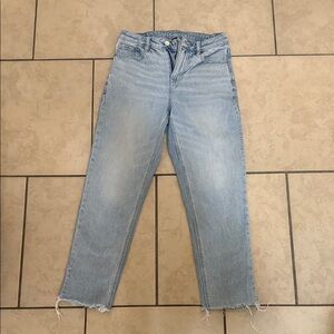 Classic Light Blue Cropped Women's Jeans